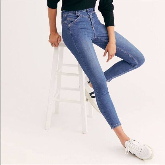 NWT Free People Riley Seamed highrise Skinny Jeans - Picture 3 of 11
